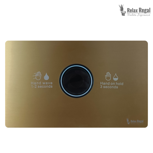 Clapetă cu senzor Relax Regal finisaj auriu, lumină albastră
