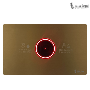Clapetă cu senzor Relax Regal aurie cu iluminare roșie