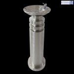 Cişmea din inox METRONOM MTR-C006 cu design cilindric și gură de băut integrată.