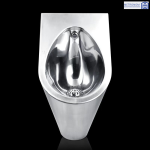 Urinar inox METRONOM MTR-U004A, prezentare frontală.