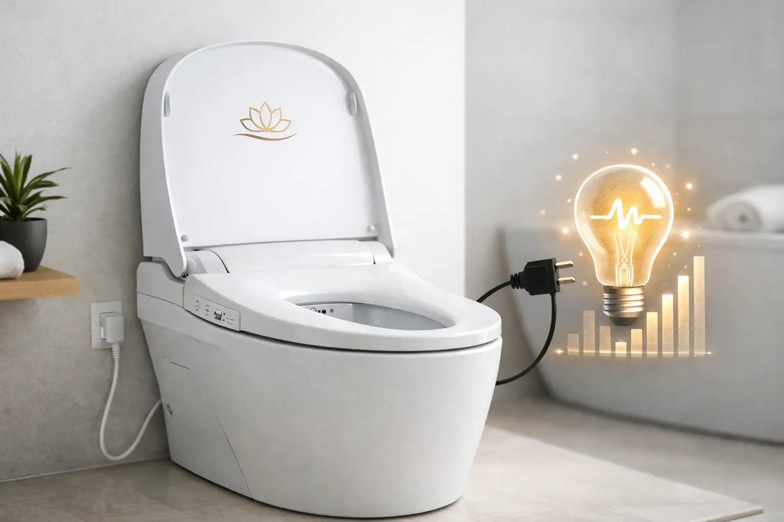 Cât curent consumă un WC-bideu?