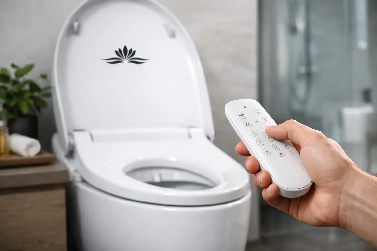 Cum folosești telecomanda toaletei inteligente